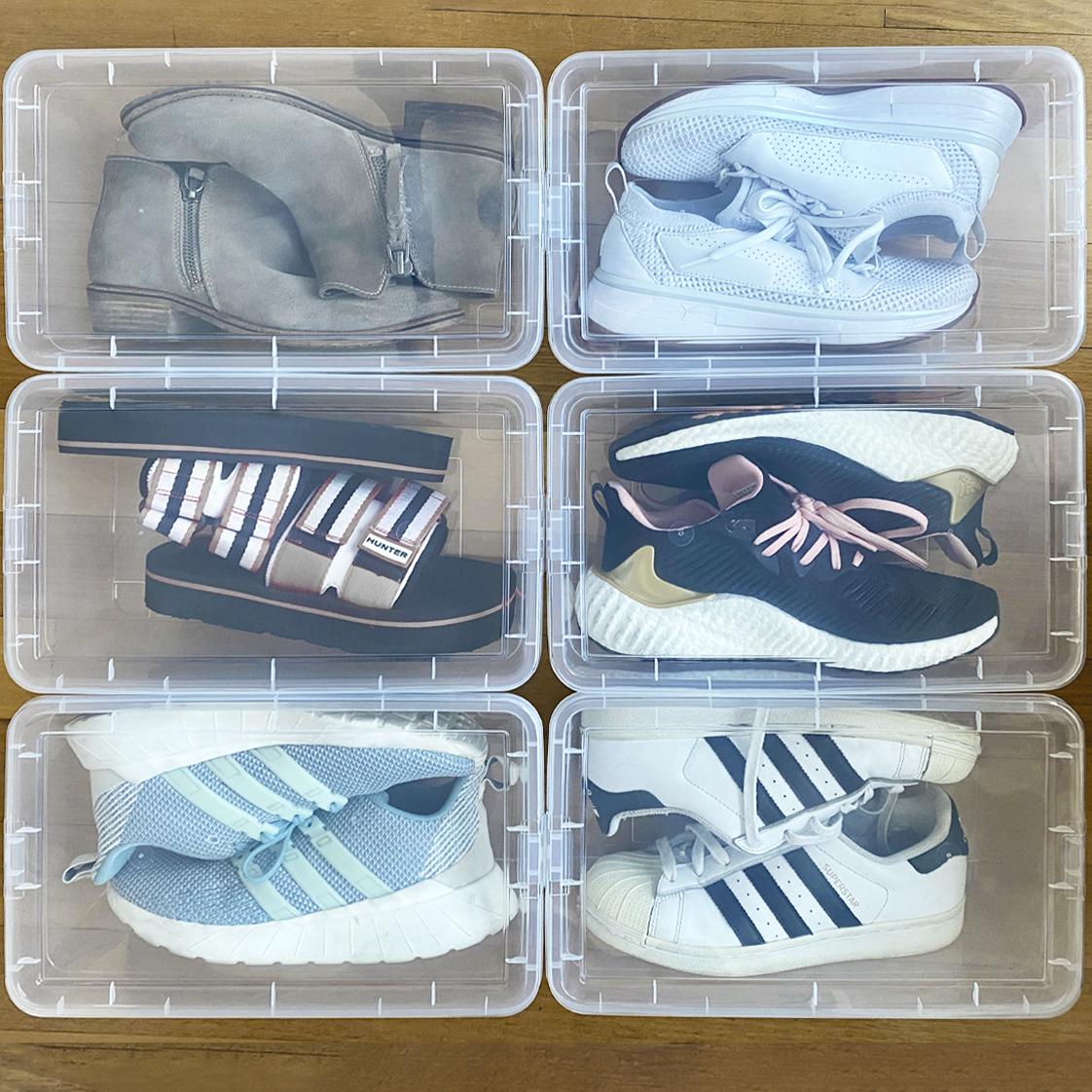 Cajas transparentes para zapatos